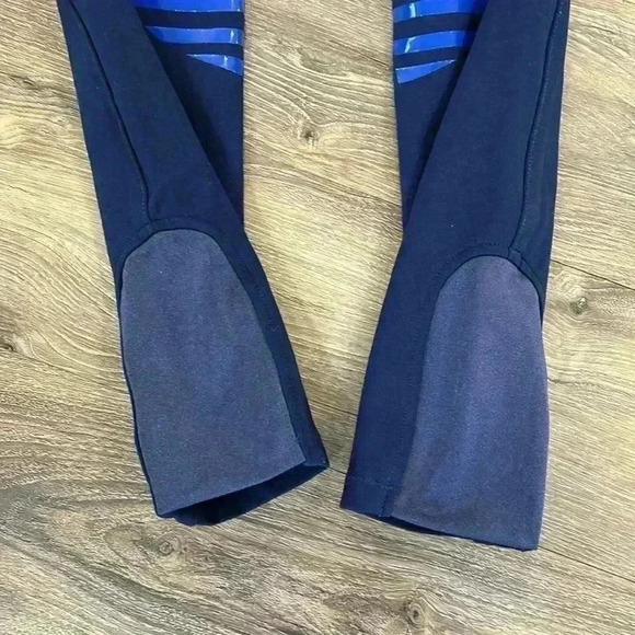 HR Farm Equestrian Riding Pants Girls SZ 10 Navy/Blue 65% Cotton,25%polyester - Picture 4 of 11